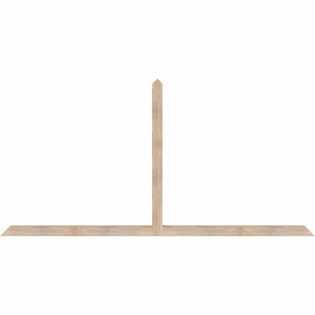 Ekena Millwork Portland Smooth Timber Gable Bracket, Douglas Fir, 108"W x 54"H x 3 1/2"D x 3 1/2"F, 12/12 Pitch GBW108X54X0404POR00SDF